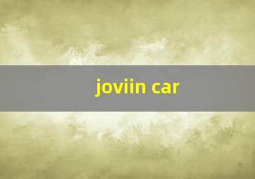 joviin car